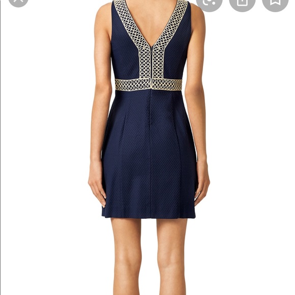 Lilly Pulitzer Aveline Shift NWT Navy Gold 2 - Picture 2 of 16